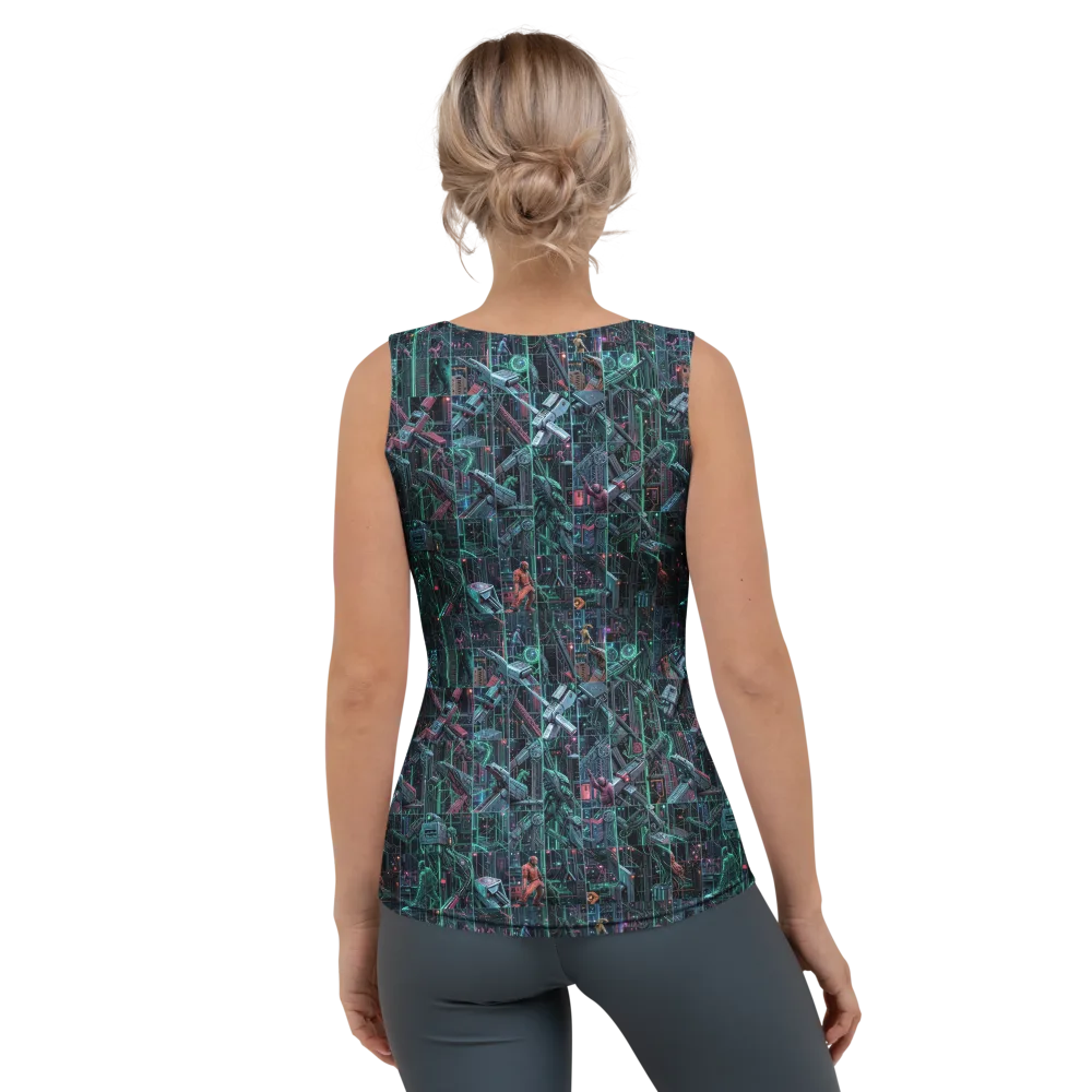 Circuit Nocturne on Women's Tank Top — Back