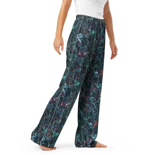 Circuit Nocturne on a Women's Pajama Pants