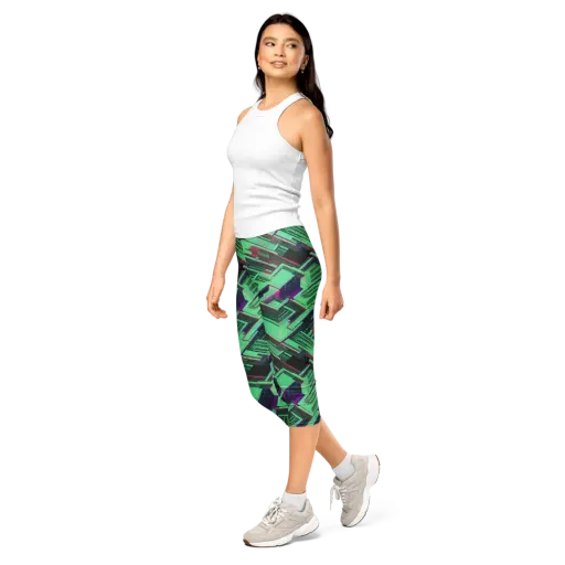 Prismatic Press on a Capri Leggings