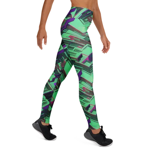 Prismatic Press on a Yoga Leggings