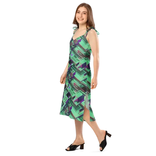 Prismatic Press on a Slip Dress