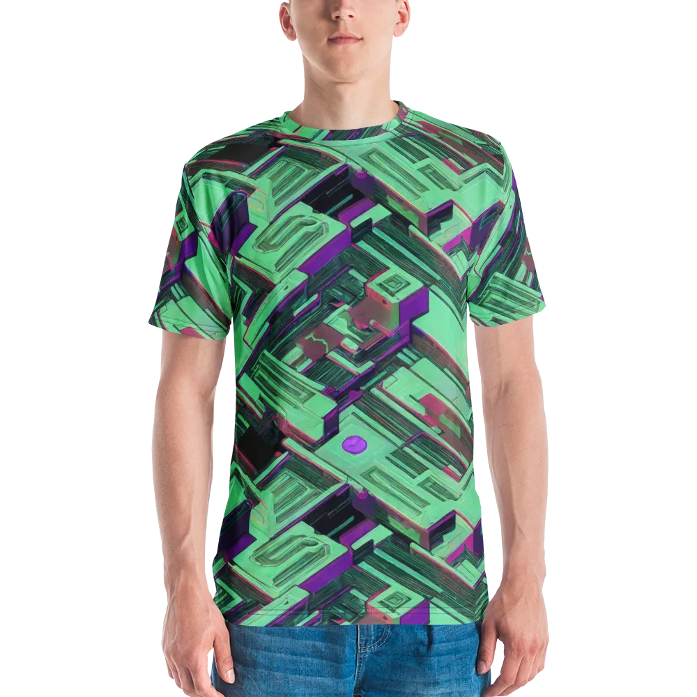 Prismatic Press on Men's Crew Neck T-Shirt — Front