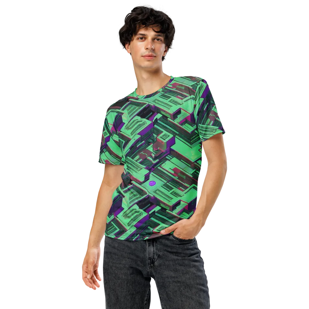 Prismatic Press on Men's Crew Neck T-Shirt — Front