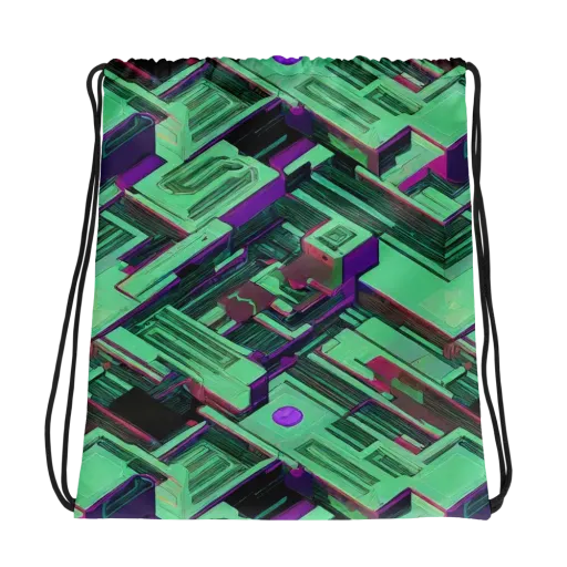 Prismatic Press on a Drawstring Bag