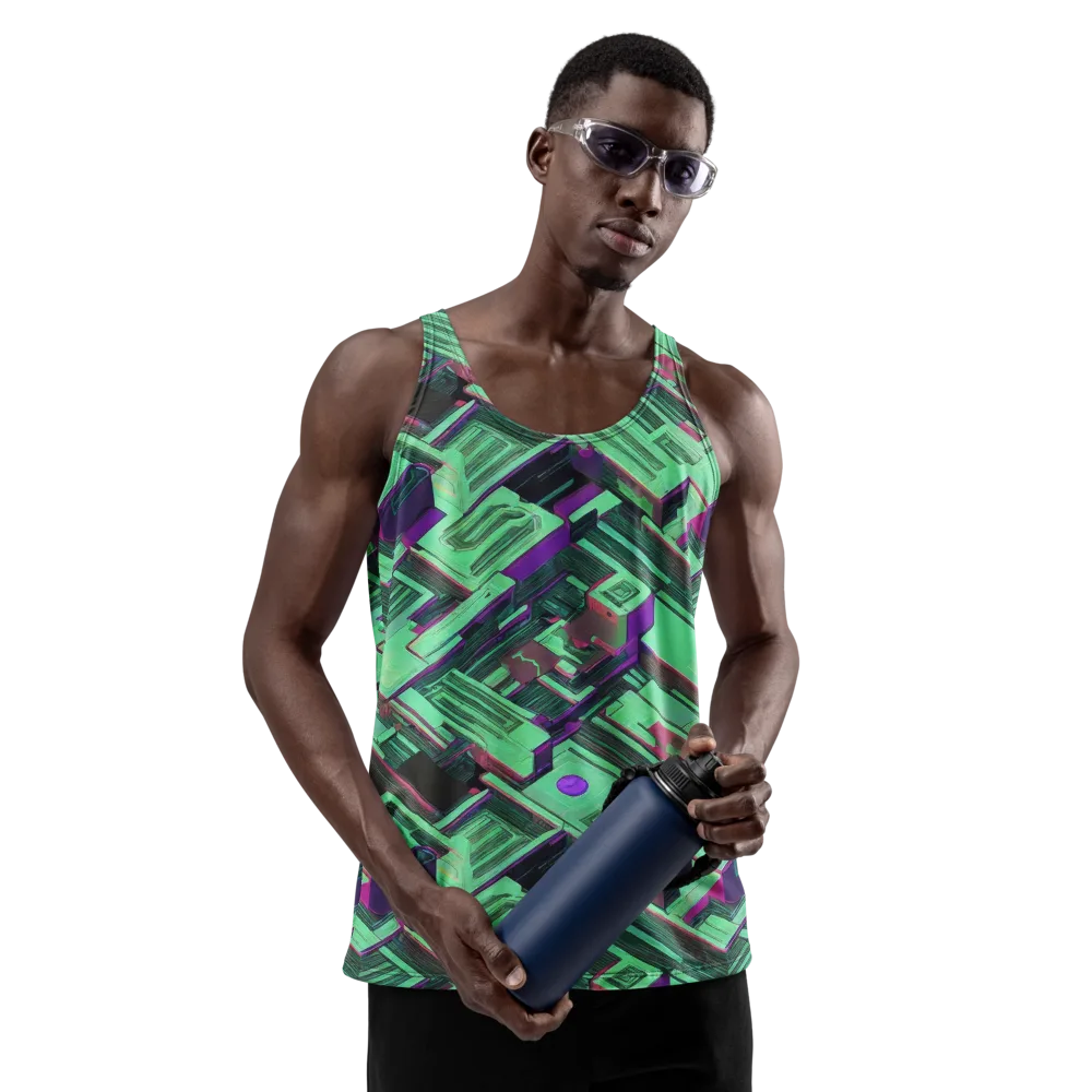 Prismatic Press on Men's Tank Top — Front