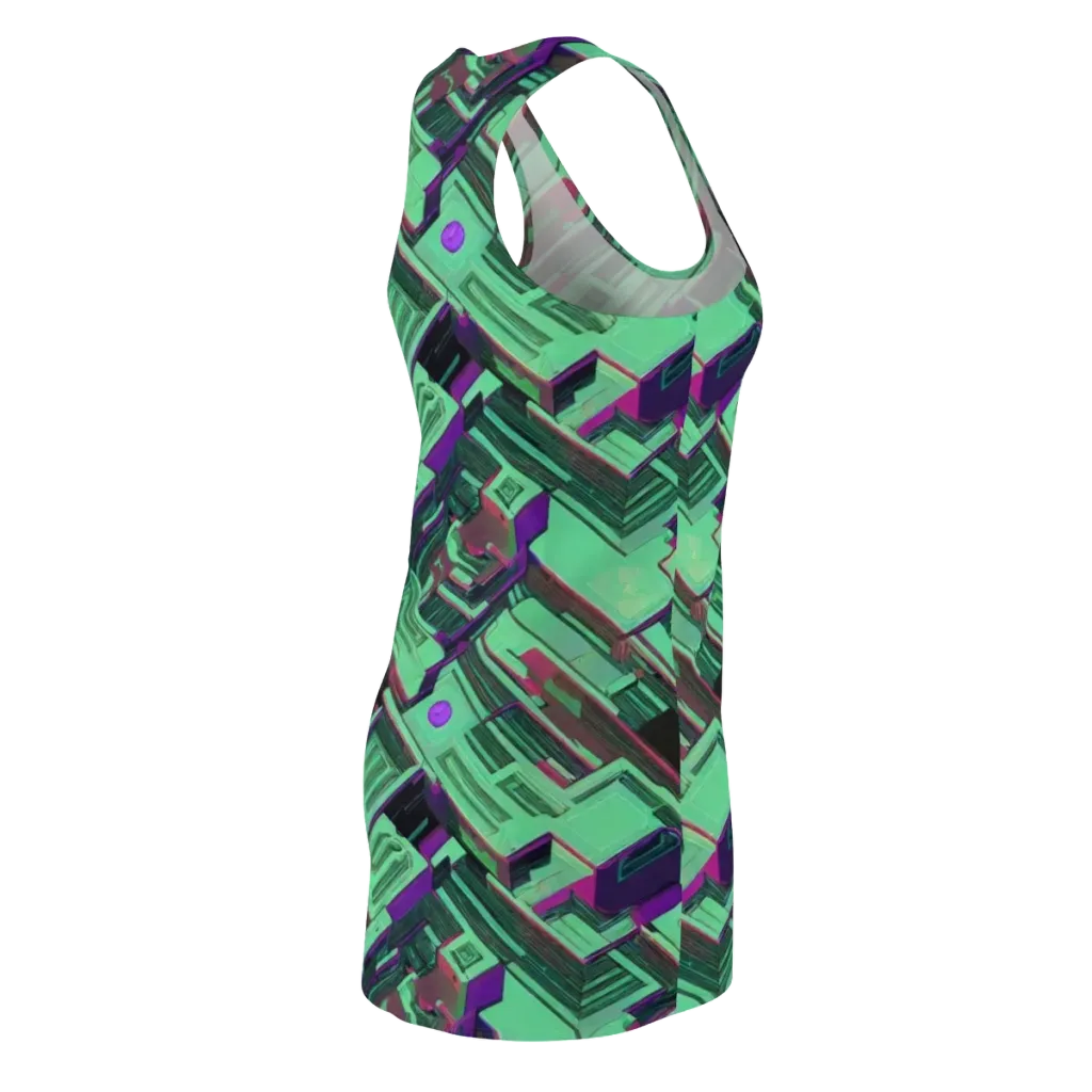 Prismatic Press on Racerback Dress — Back Side