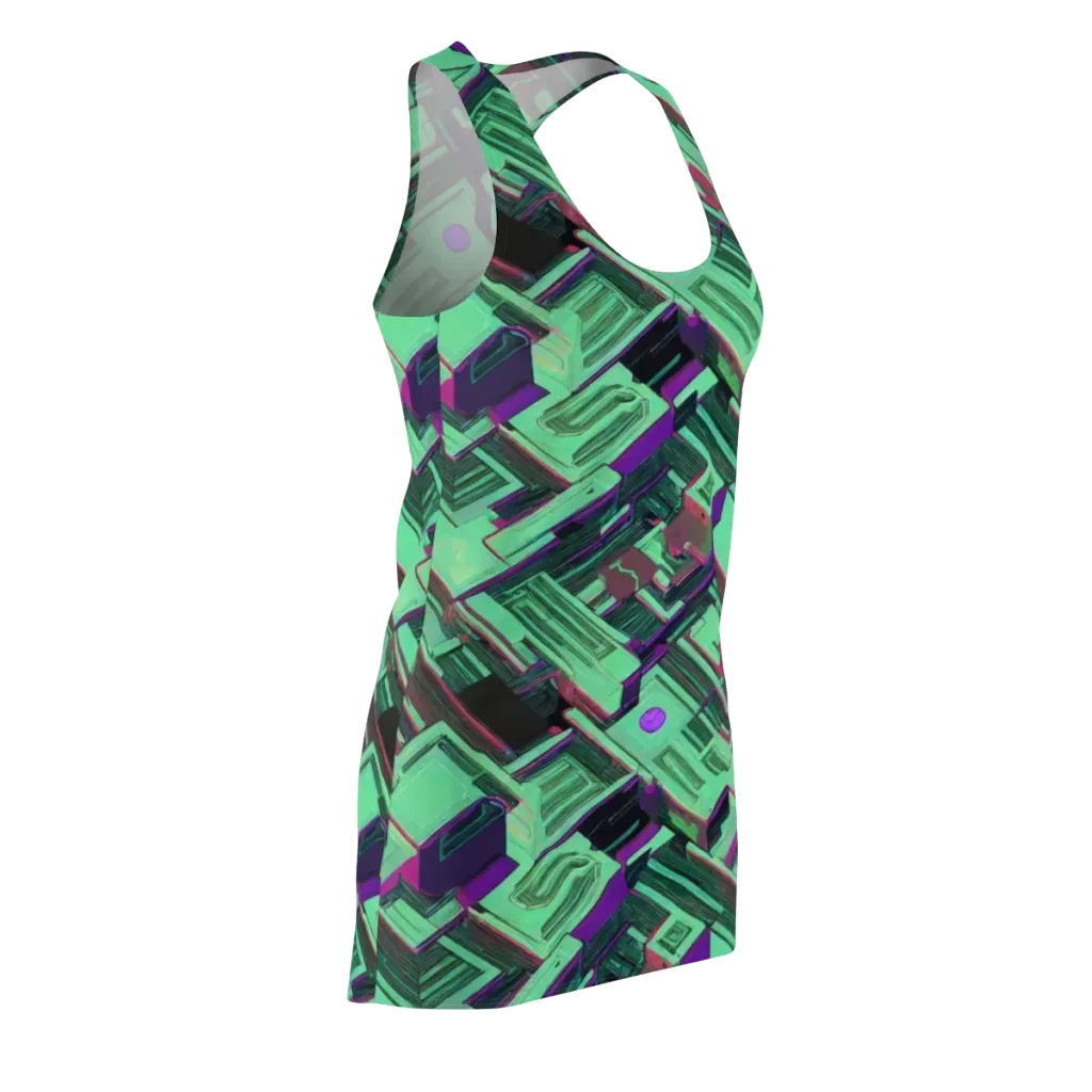 Prismatic Press on Racerback Dress — Front Side