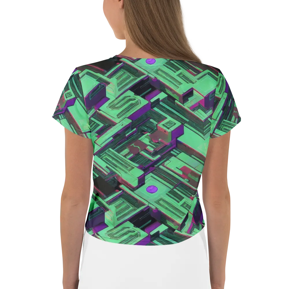 Prismatic Press on Crop Tee — Back