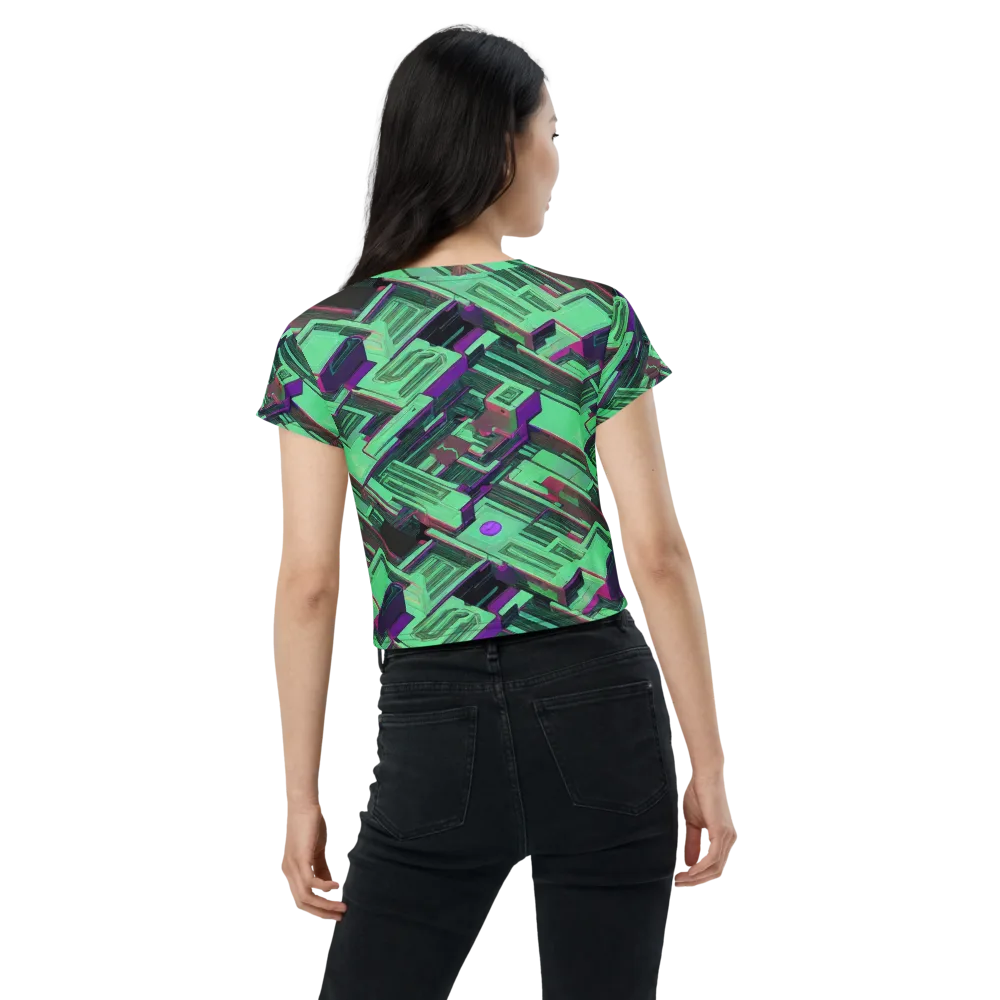 Prismatic Press on Crop Tee — Back