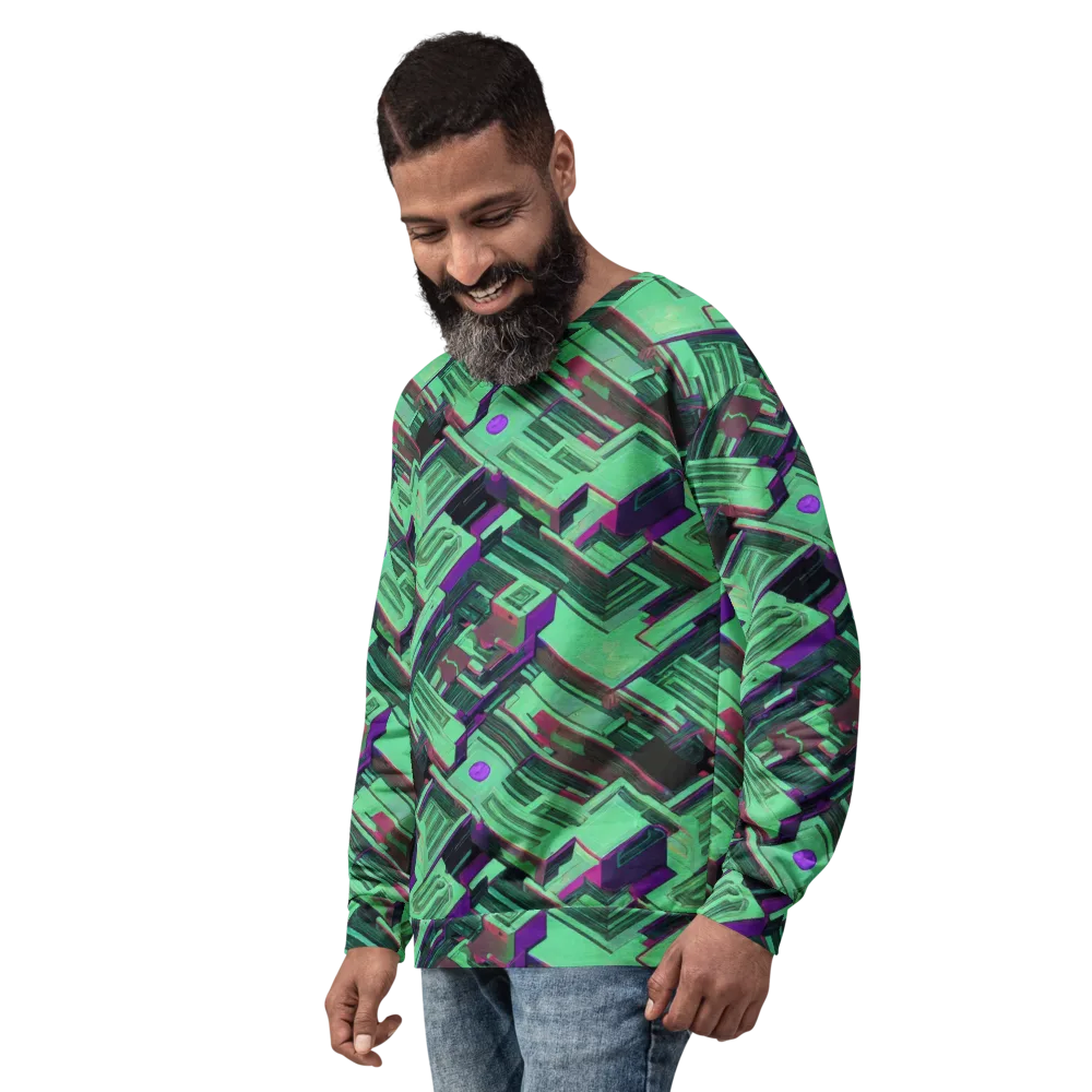Prismatic Press on Sweatshirt — Left Front