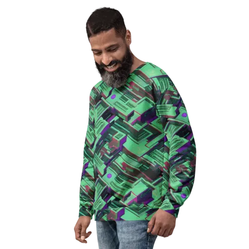Prismatic Press on a Sweatshirt