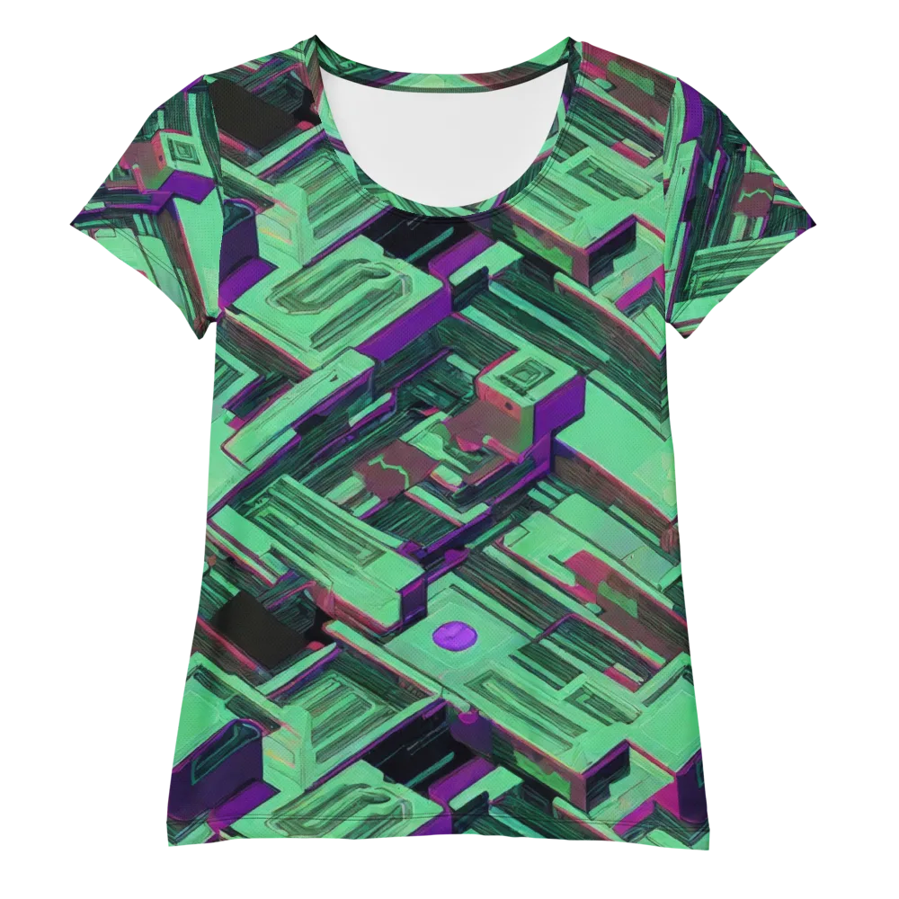 Prismatic Press on Women's Athletic T-Shirt — Front