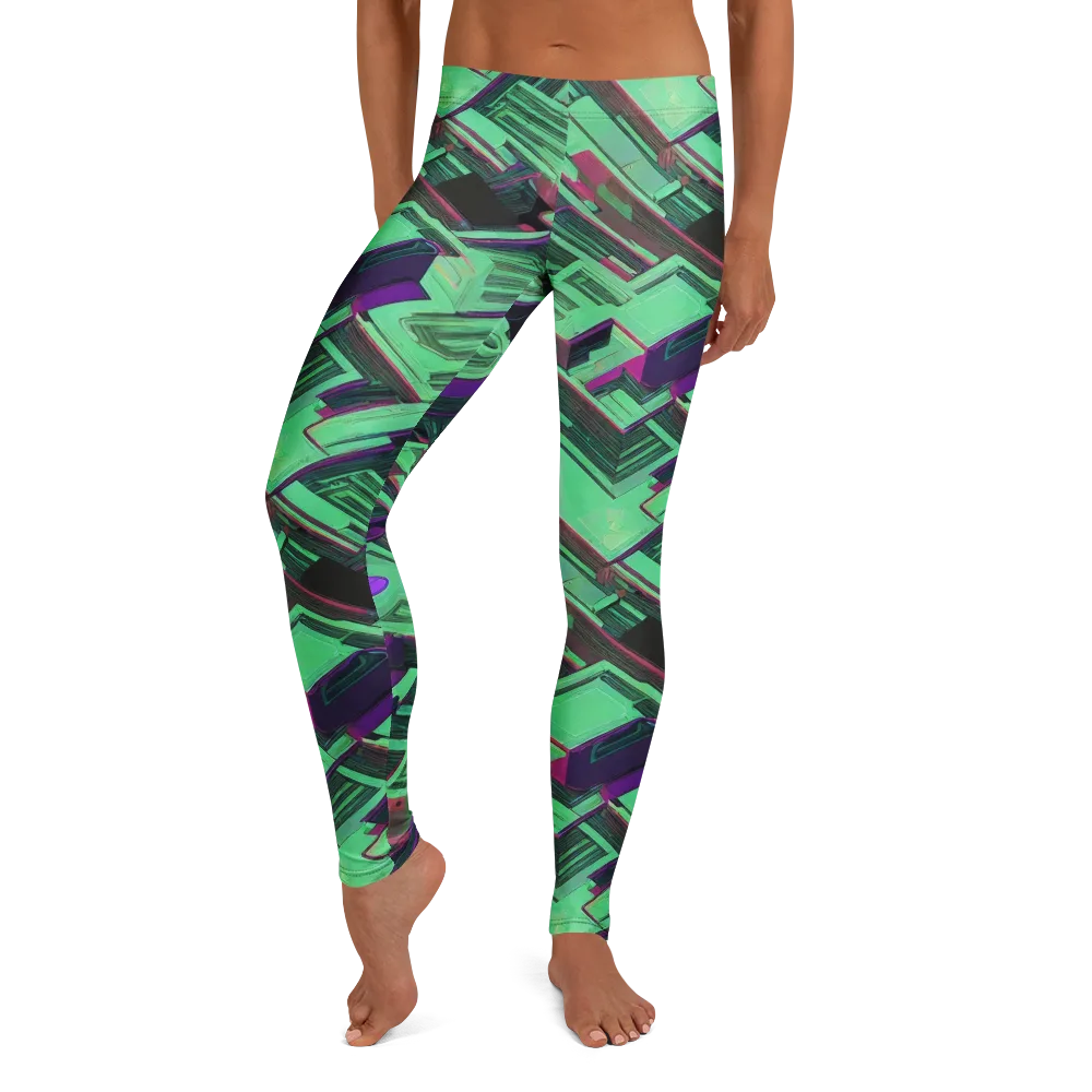 Prismatic Press on Leggings — Front