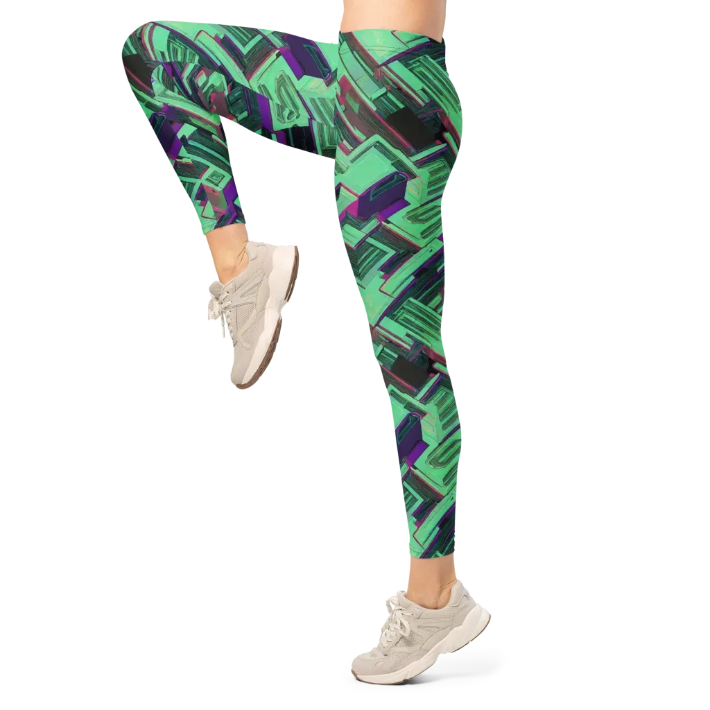 Prismatic Press on Leggings — Left