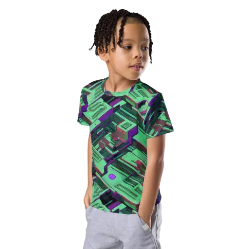 Prismatic Press on a Kids Crew Neck T-Shirt