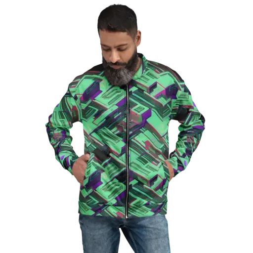Prismatic Press on a Bomber Jacket