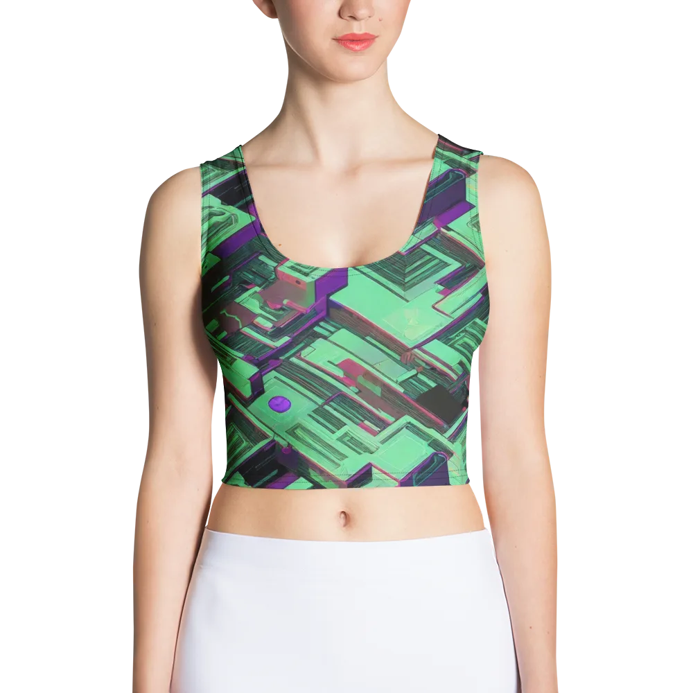 Prismatic Press on Crop Top — Front