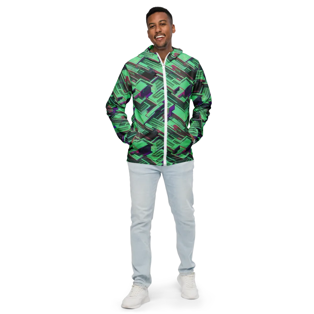 Prismatic Press on Men's Windbreaker — Front