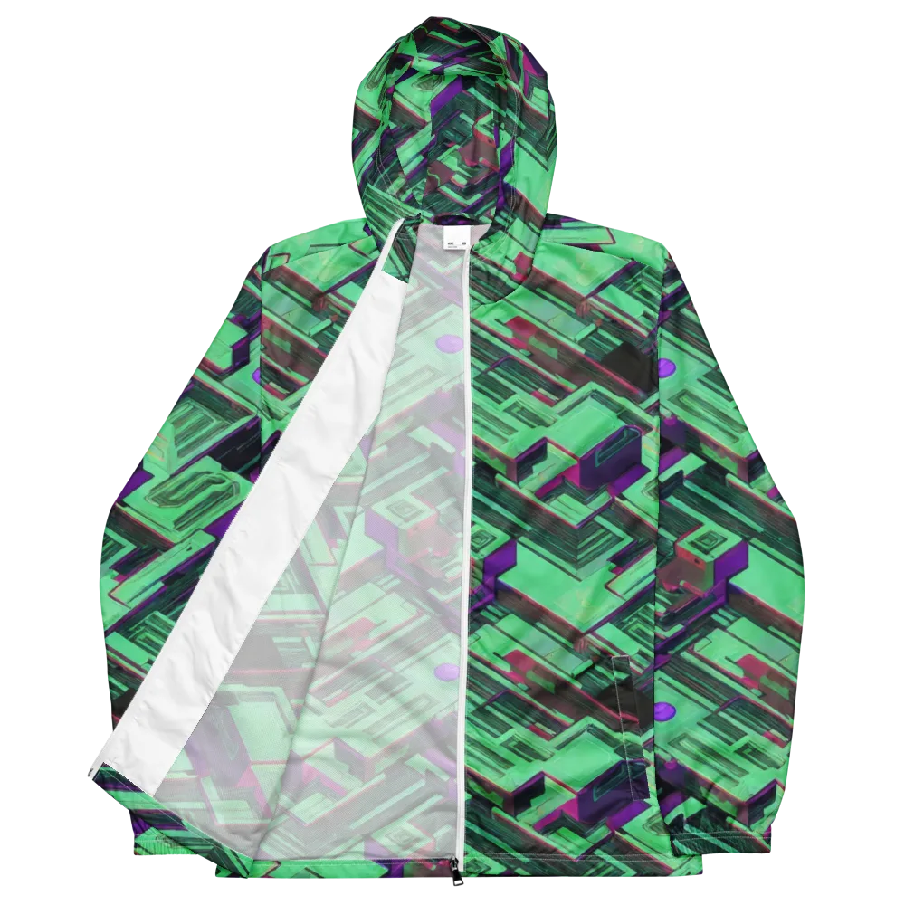 Prismatic Press on Men's Windbreaker — Front