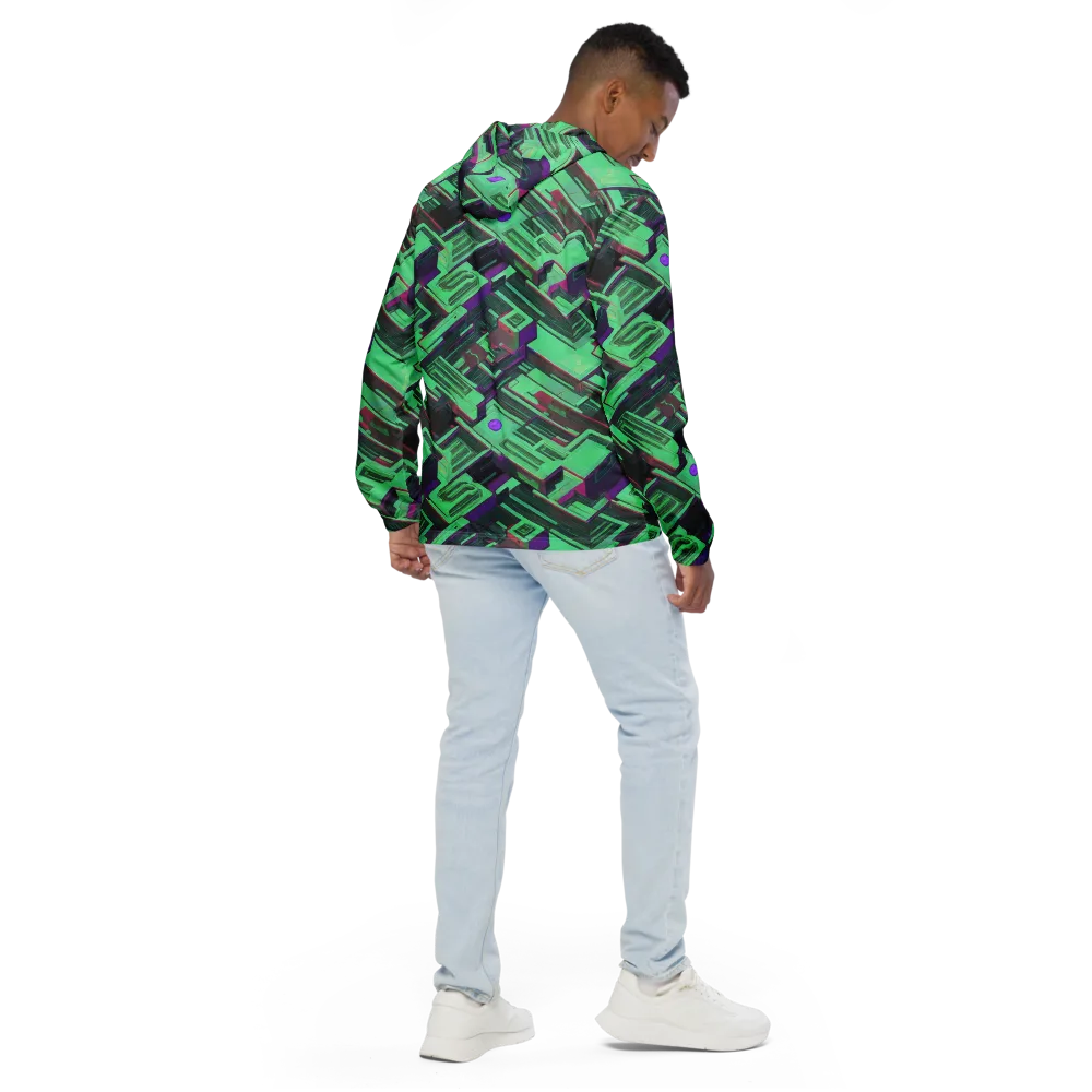 Prismatic Press on Men's Windbreaker — Back