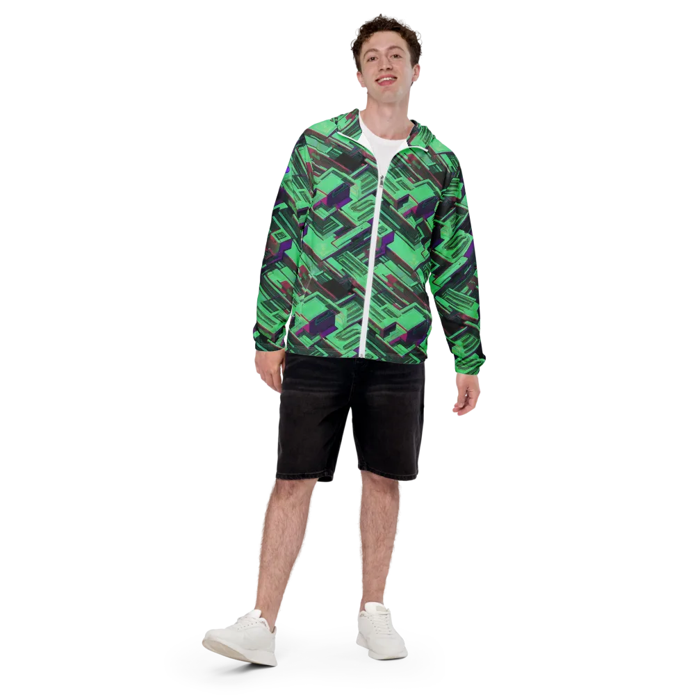 Prismatic Press on Men's Windbreaker — Front