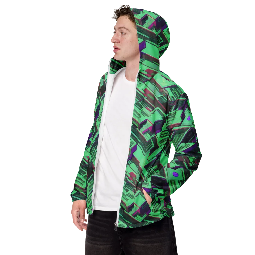Prismatic Press on Men's Windbreaker — Left Front