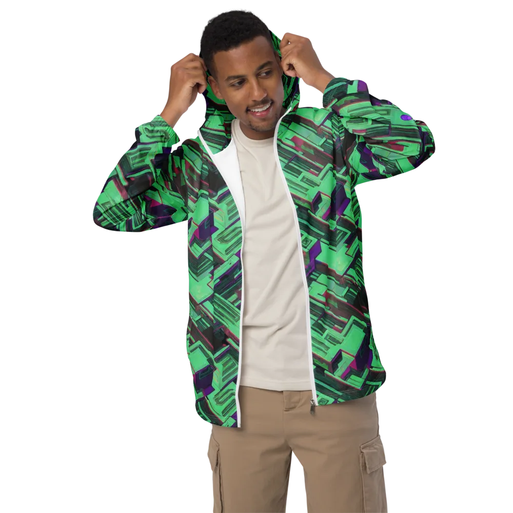 Prismatic Press on Men's Windbreaker — Front