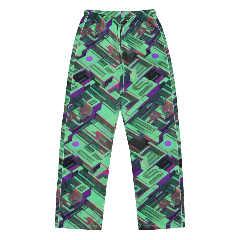Prismatic Press on Women's Pajama Pants — Front