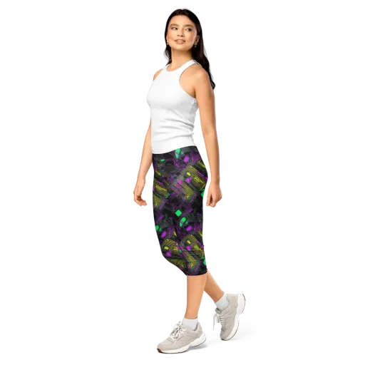 Night Voltage on a Capri Leggings