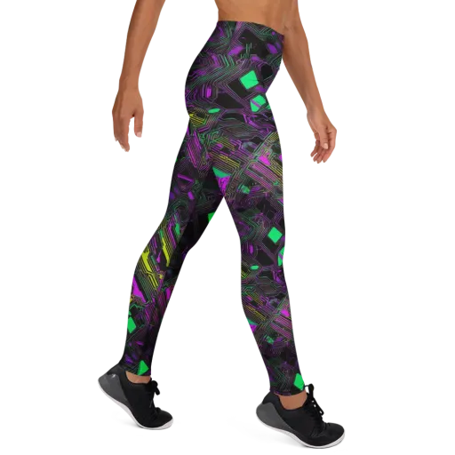 Night Voltage on a Yoga Leggings