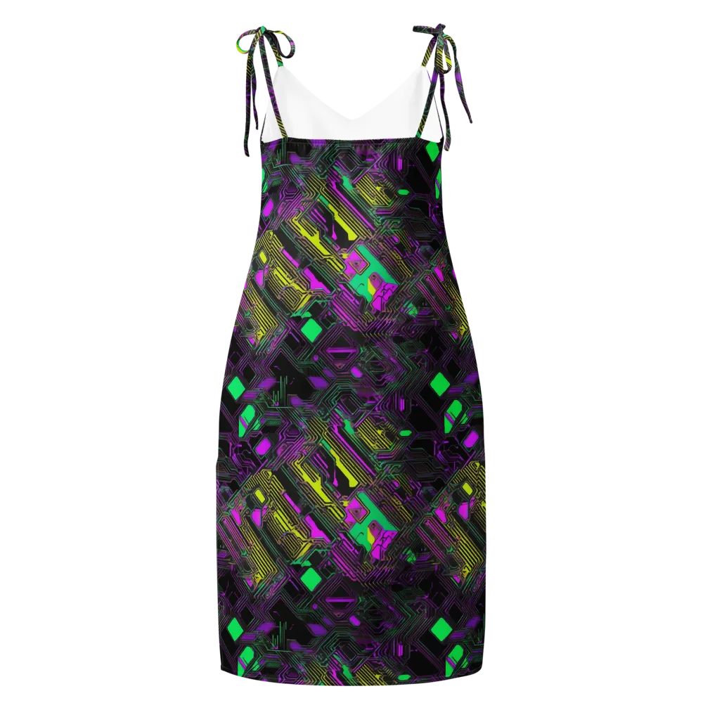 Night Voltage on Slip Dress — Back