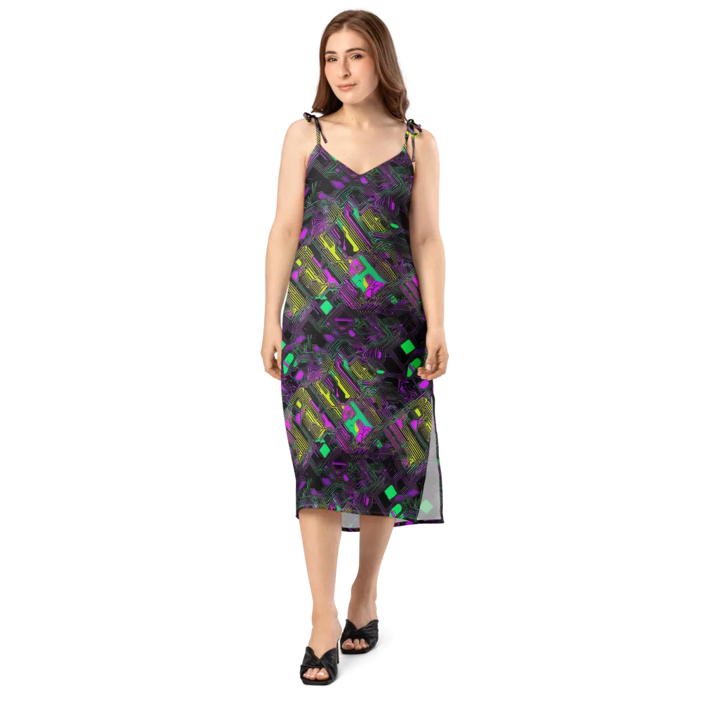 Night Voltage on Slip Dress — Front