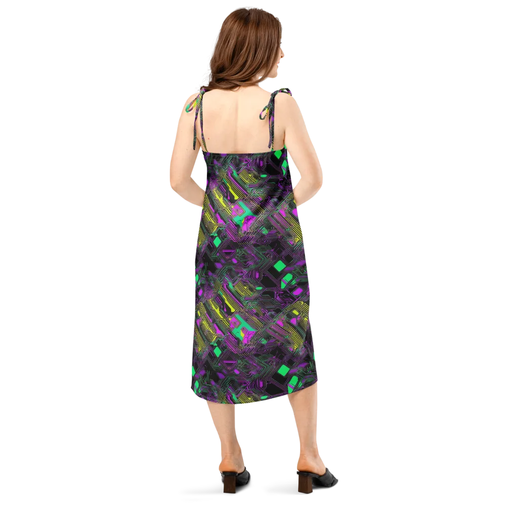 Night Voltage on Slip Dress — Back