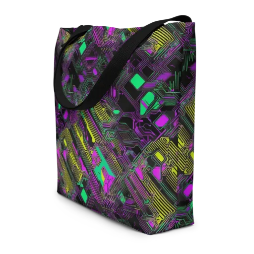 Night Voltage on a Large Tote Bag W/ Pocket