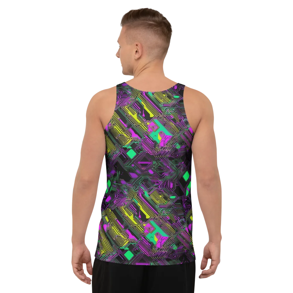 Night Voltage on Men's Tank Top — Back