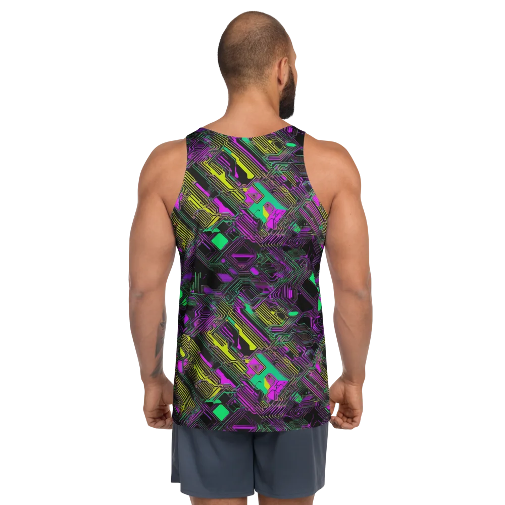 Night Voltage on Men's Tank Top — Back