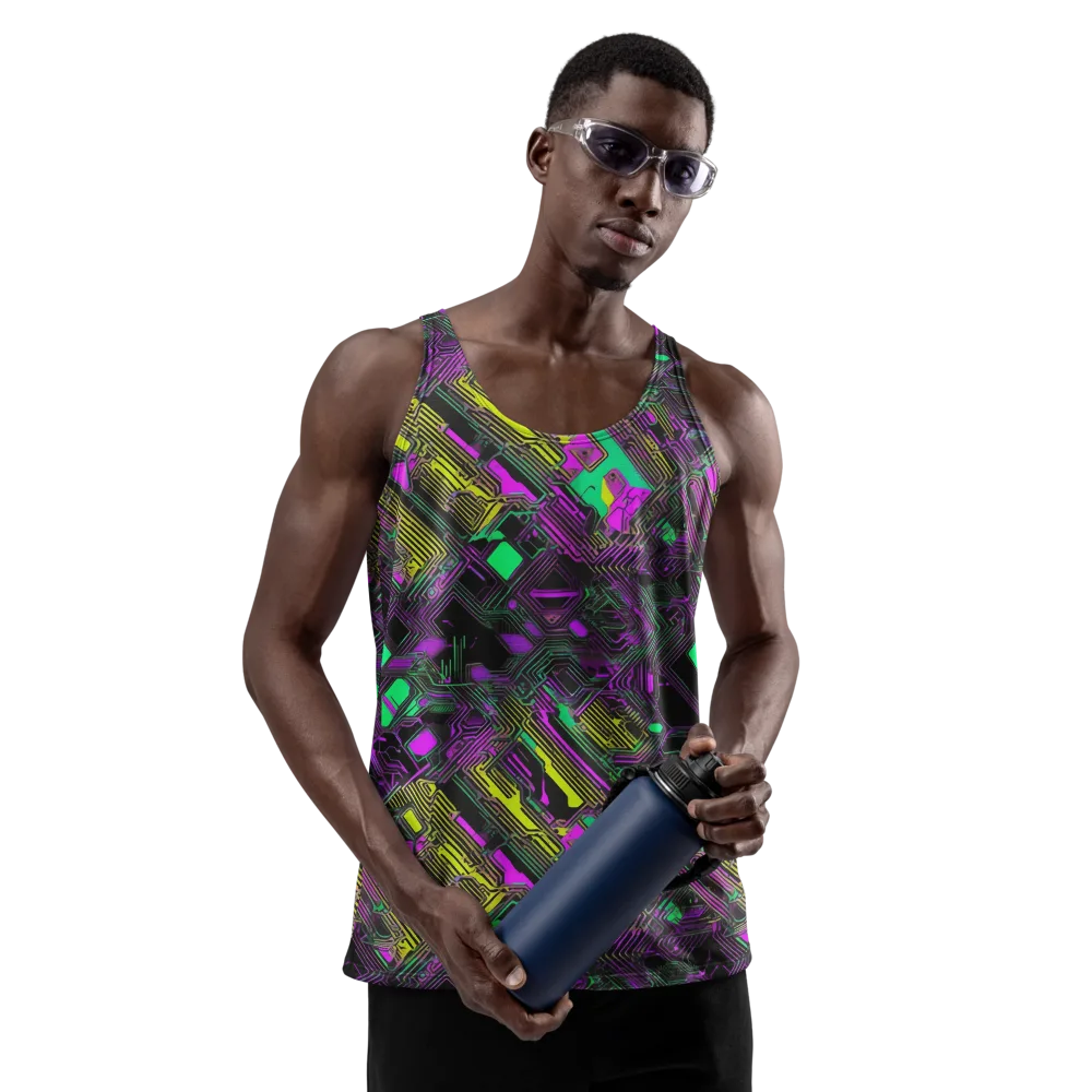 Night Voltage on Men's Tank Top — Front