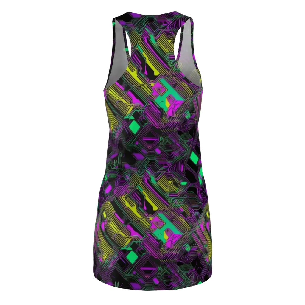 Night Voltage on Racerback Dress — Back