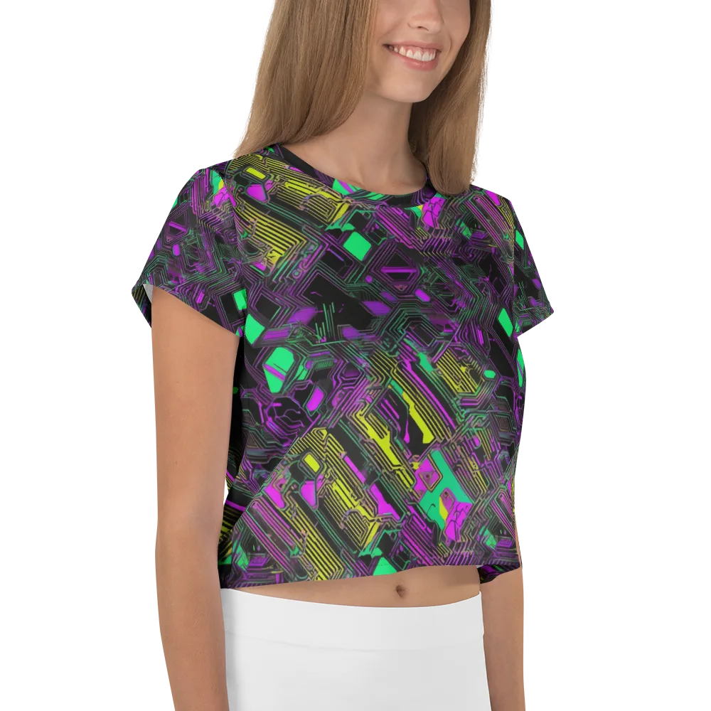 Night Voltage on Crop Tee — Right