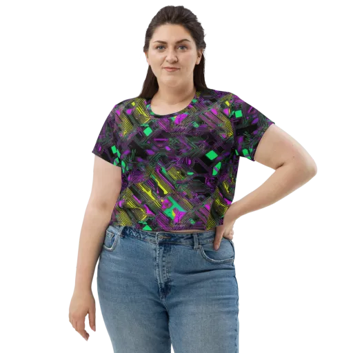 Night Voltage on a Crop Tee
