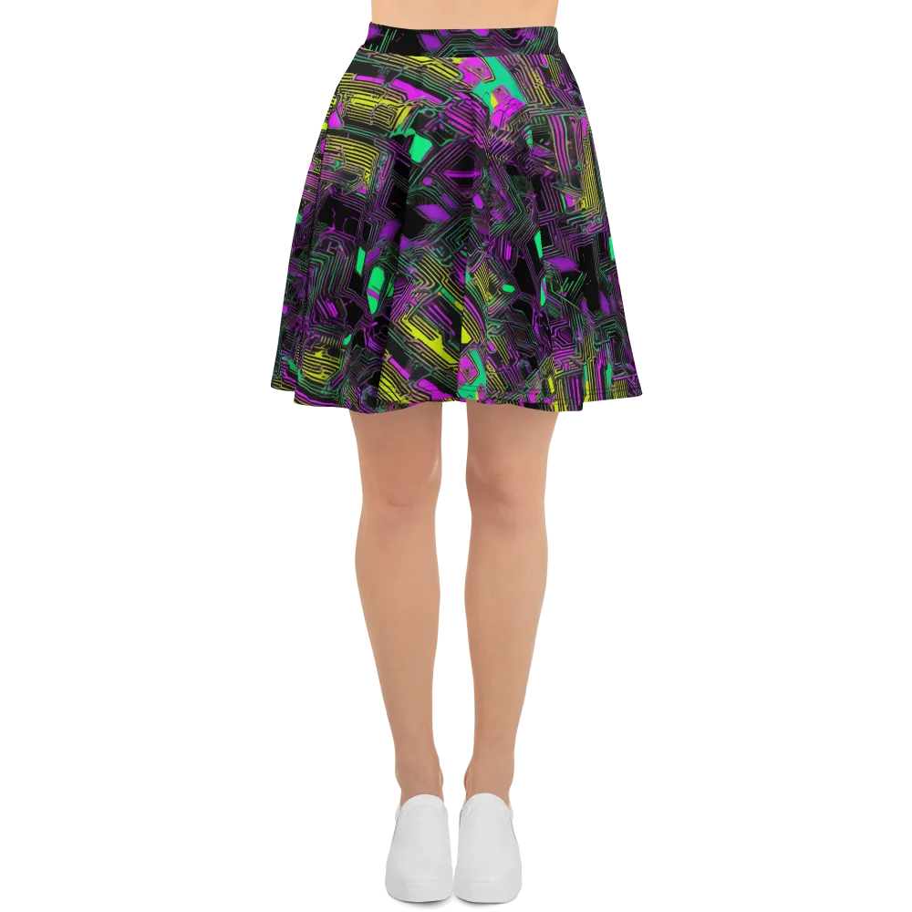 Night Voltage on Skater Skirt — Front
