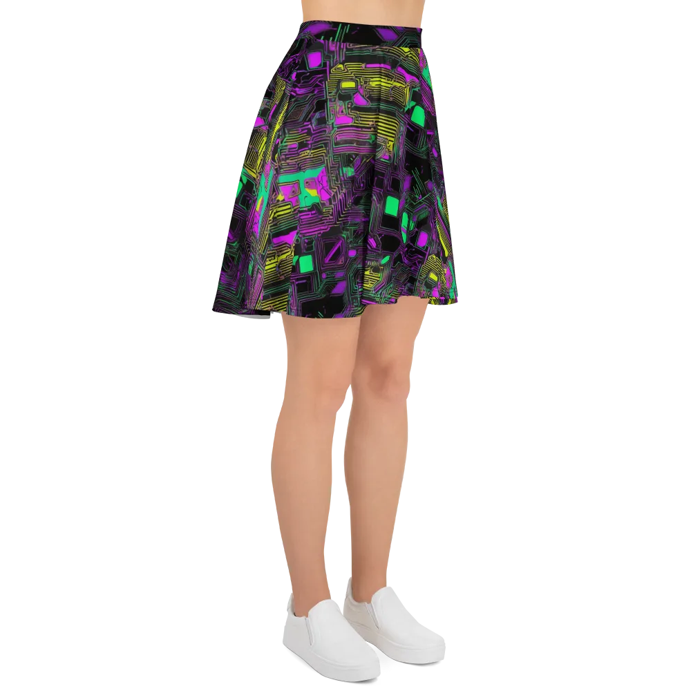 Night Voltage on Skater Skirt — Right