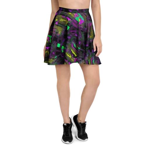 Night Voltage on a Skater Skirt