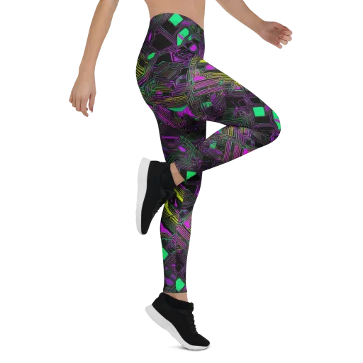 Night Voltage on a Leggings