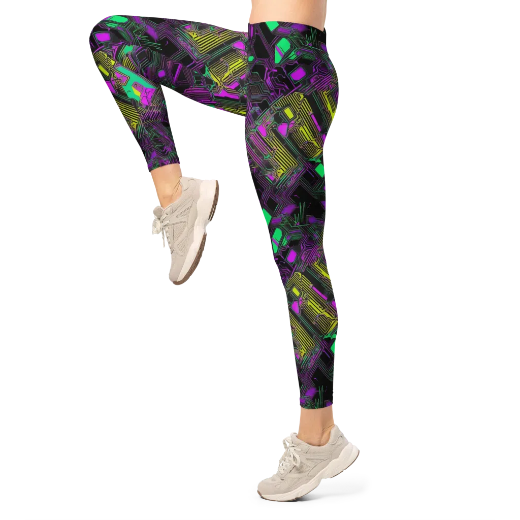 Night Voltage on Leggings — Left