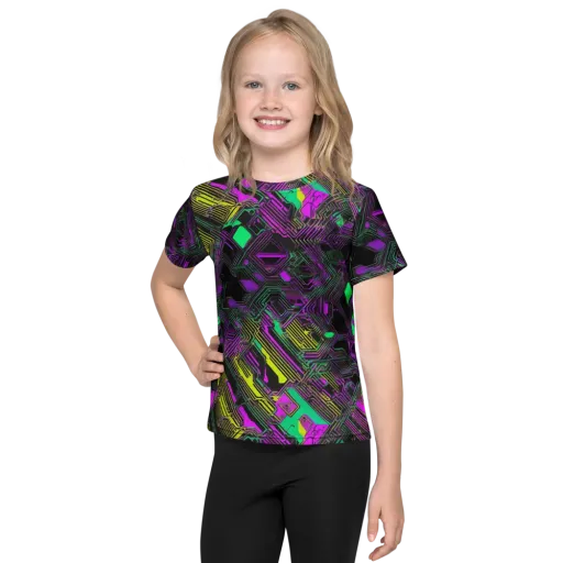 Night Voltage on a Kids Crew Neck T-Shirt