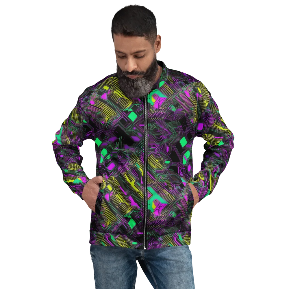 Night Voltage on Bomber Jacket — Front