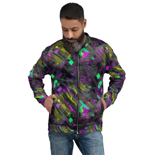 Night Voltage on a Bomber Jacket