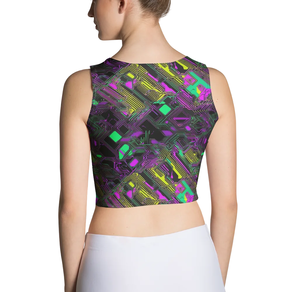 Night Voltage on Crop Top — Back