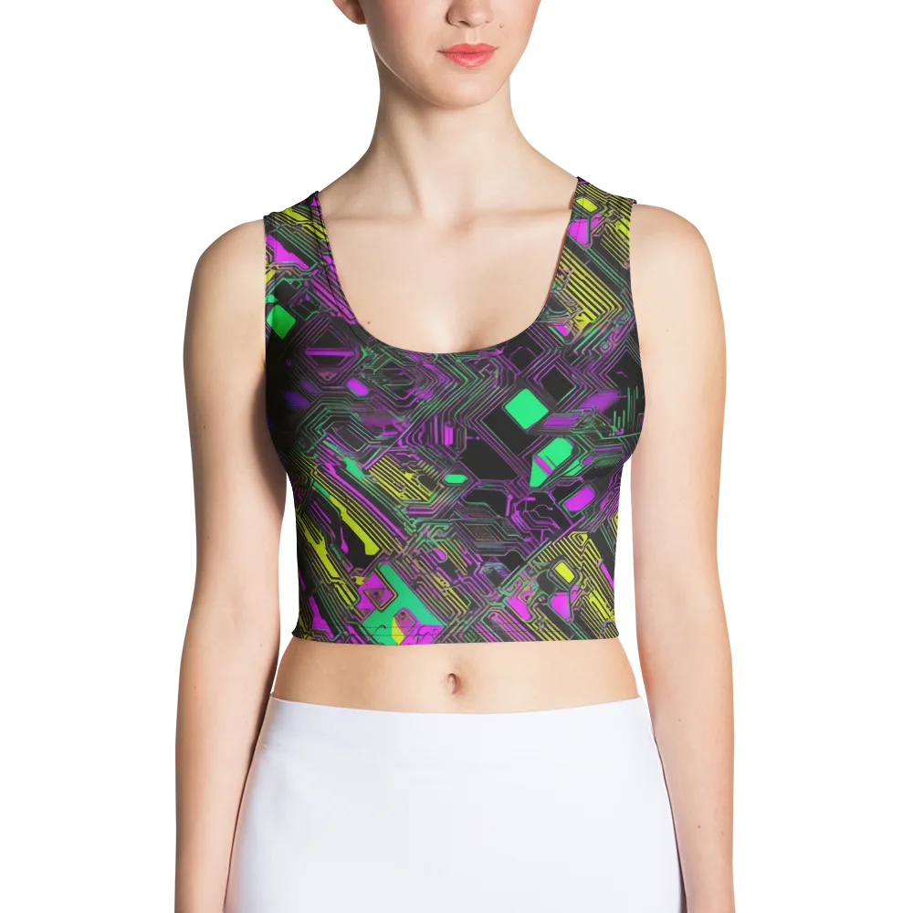 Night Voltage on Crop Top — Front